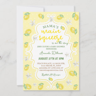 Lemon Mama's Main Squeeze Baby Shower Invitation