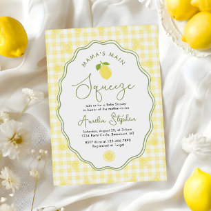 Lemon Mama's Main Squeeze Baby Shower Invitation