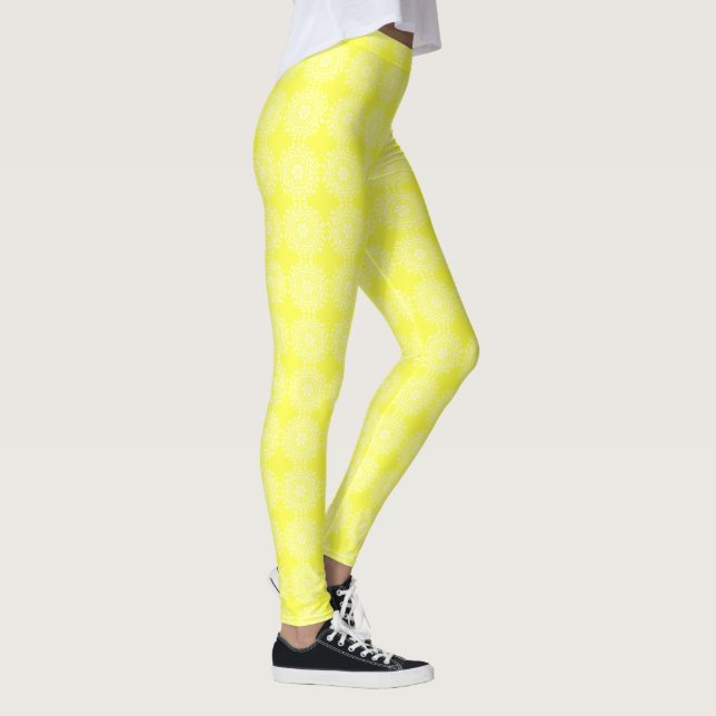 Lemon Mandala Leggings (Right)