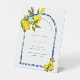 Lemon Mediterranean Bridal Shower Farewell Sign