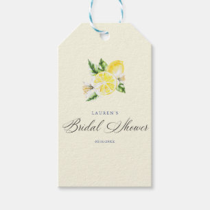 Lemon Mediterranean bridal shower italian  Gift Tags