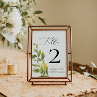 Lemon Mediterranean Calligraphy Wedding 2