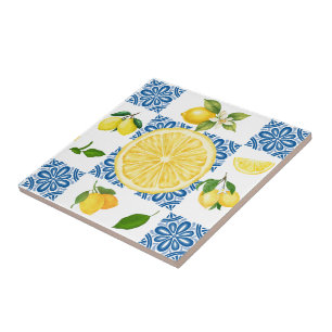Lemon Mediterranean French Country Tile Pattern