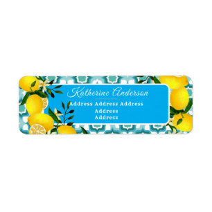 Lemon Mediterranean Tiles Blue