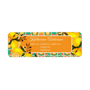 Lemon Mediterranean Tiles Orange