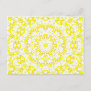 Lemon Meringue Kaleidoscope Postcard