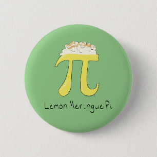 Lemon Meringue Pi Cute Math Pi Day Button Pin