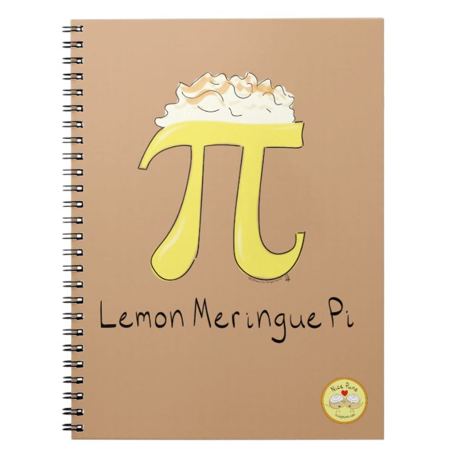 Lemon Meringue Pi Cute Math Pi Day Notebook (Front)