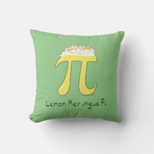 Lemon Meringue Pi Cute Math Pi Day Pillow