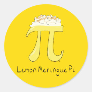 Lemon Meringue Pi Cute Math Pi Day Stickers