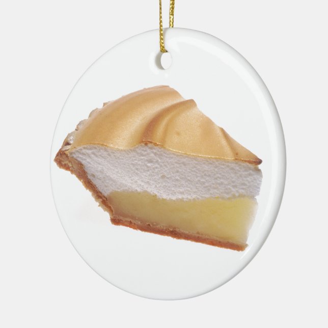 Lemon Meringue Pie Ceramic Tree Decoration (Left)