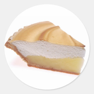 Lemon Meringue Pie Classic Round Sticker