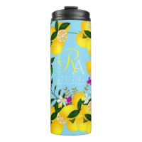 Lemon Monogram Blue
