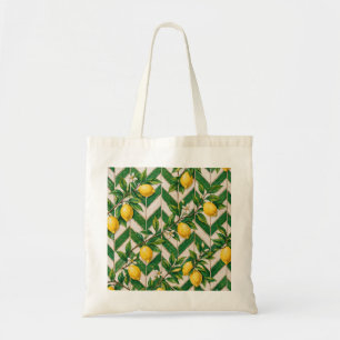 Lemon Moroccan Tile Tote Bag