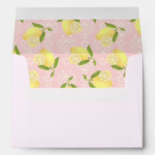 Lemon Motif Love Pink Envelope