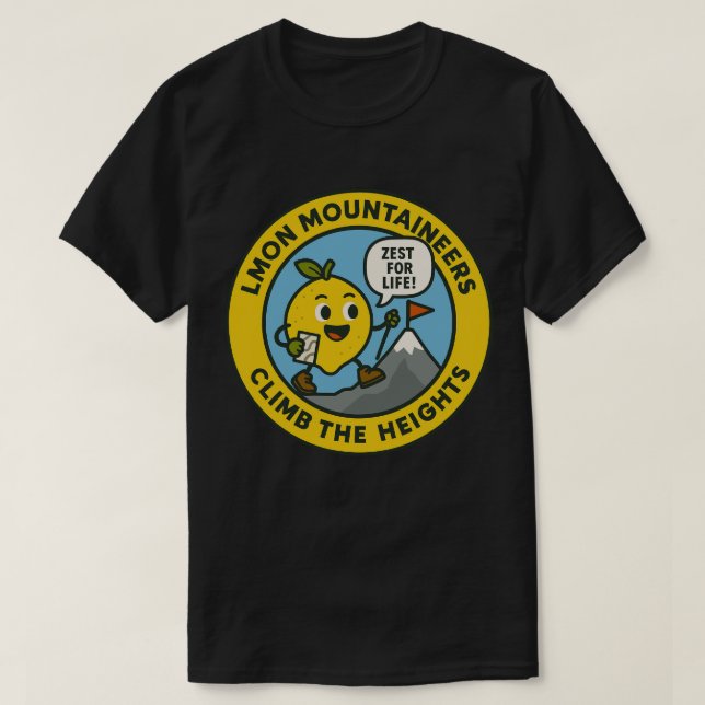 Lemon Mountaineers Climb The Heights T-Shirt (Design Front)
