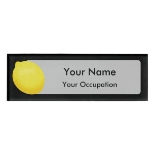 Lemon Name Tag
