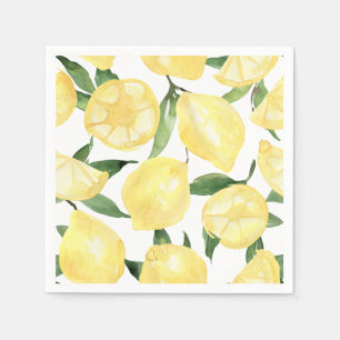 Lemon Napkins Main Squeeze Bridal Shower