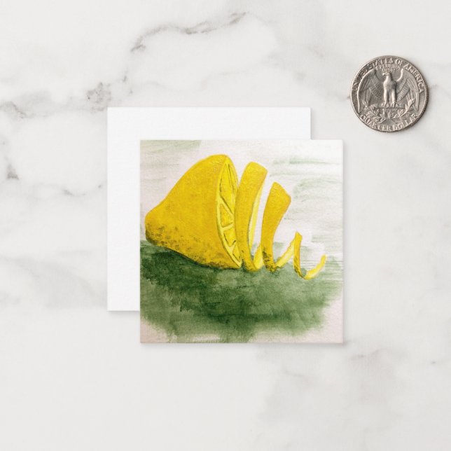 Lemon note card (Front/Back In Situ)