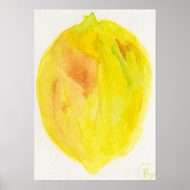 Lemon on White Poster (Front)