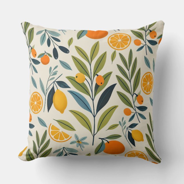 Lemon Orchard Dream Cushion (Front)
