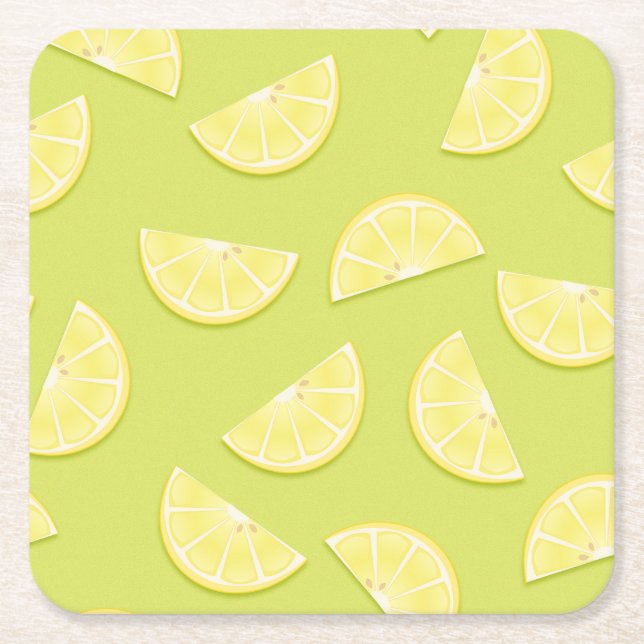 Lemon paper coasters (Front)