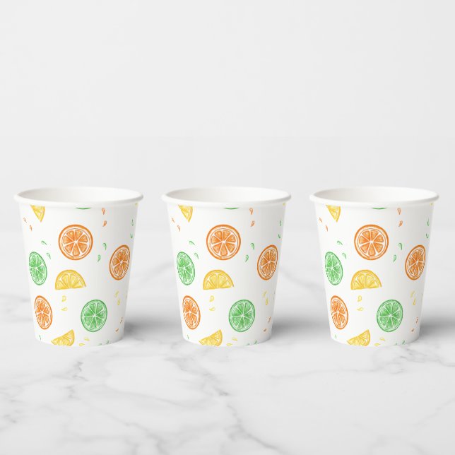 Lemon paper glass paper cups (Multi)