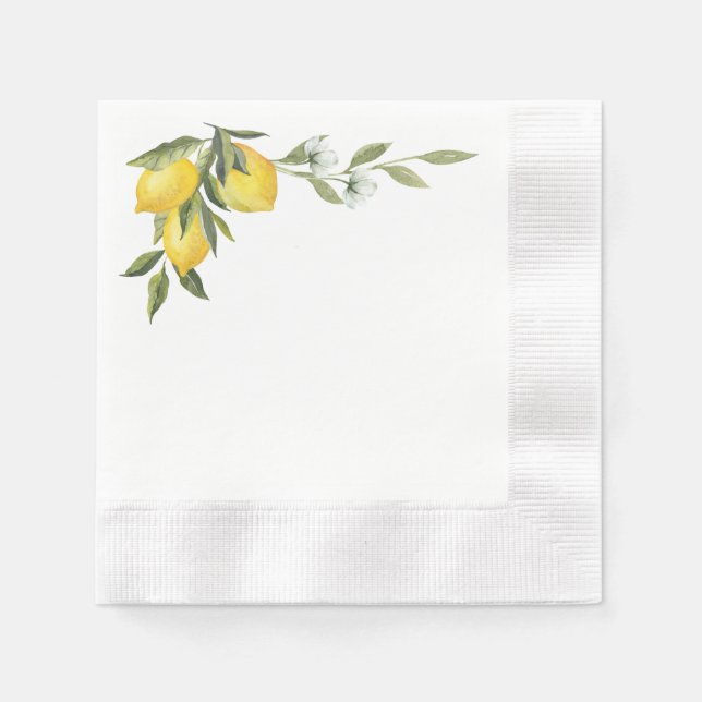 Lemon Paper Napkin (Front)