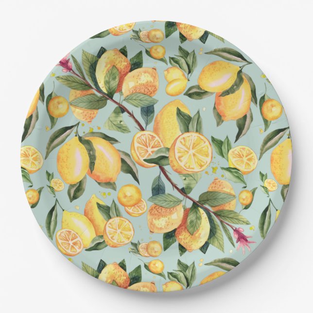 Lemon Paper Plate (Front)
