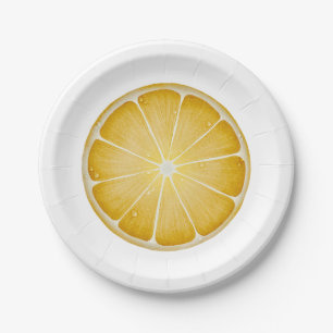 Lemon Paper Plate