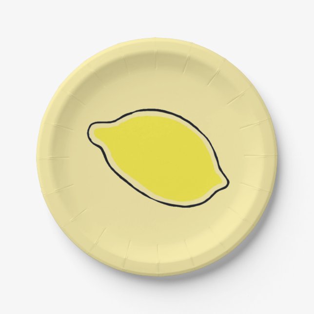 Lemon Paper Plate (Front)
