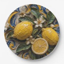 Lemon Paper Plate Design