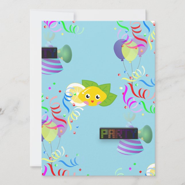 lemon party invitation (Front)
