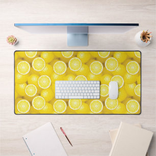 Lemon Pattern 2 Desk Mat