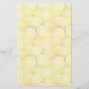 Lemon Pattern 2 Stationery