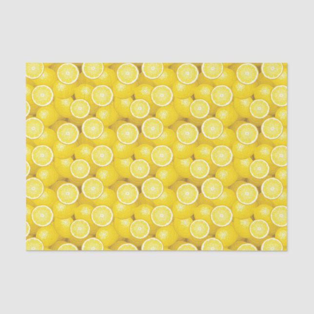 Lemon Pattern 2 Tissue Paper (Front)