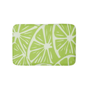 Lemon pattern bath mat