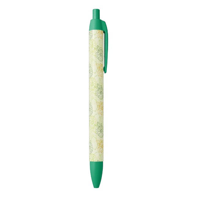 Lemon Pattern Black Ink Pen (Bottom (Vertical))