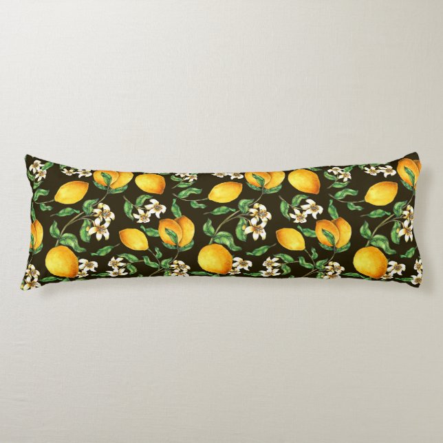 Lemon Pattern Body Cushion (Front)