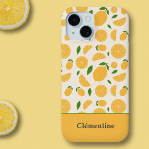 Lemon Pattern  iPhone 15 Case