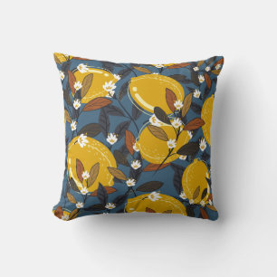 Lemon pattern cushion