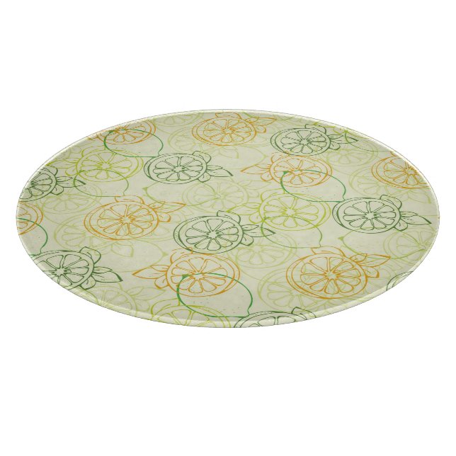 Lemon Pattern Cutting Board (Corner)