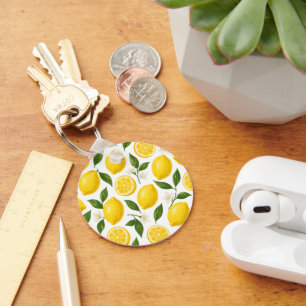 Lemon pattern design key ring