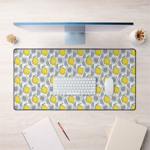 Lemon Pattern Desk Mat