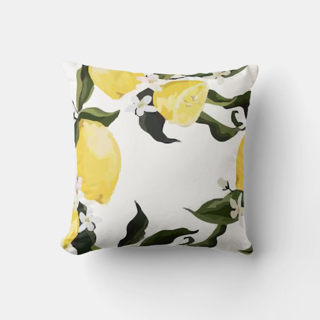Lemon Pattern Fruit Cushion (Front)