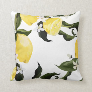 Lemon Pattern Fruit Cushion