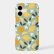 Lemon Pattern iPhone Case