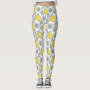 Lemon Pattern leggings