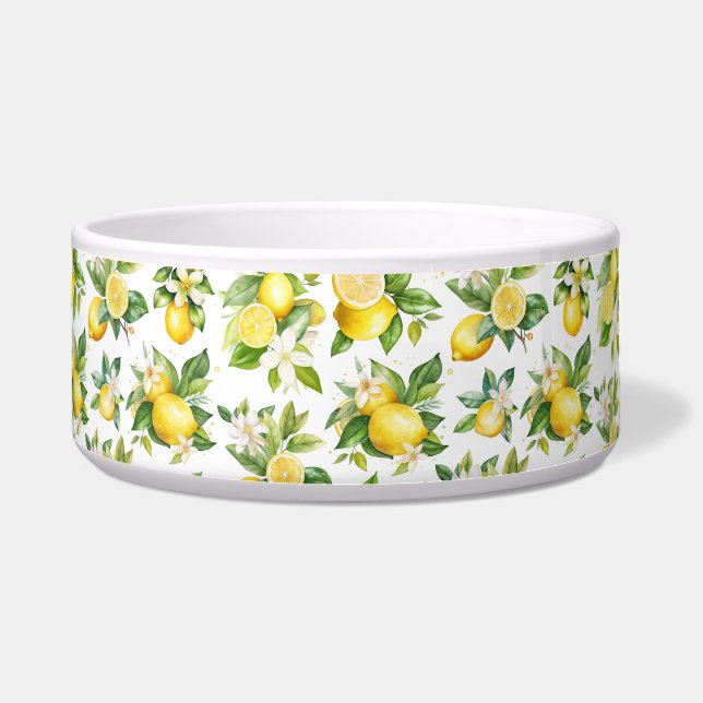 Lemon Pattern, Lemon Flowers, Leaves, Citrus (Front)