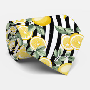 Lemon Pattern Men's Necktie 